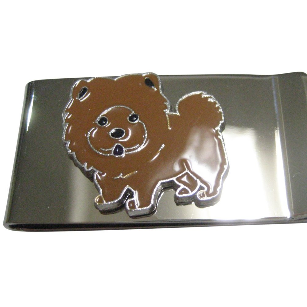 Brown Toned Chow Chow Dog Money Clip
